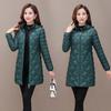 Plus Size 6XL Medium Length Parka Lightweight Jacket, Autumn Down Cotton Coat for Moms, Women's Quilted Coat Quilted Coat, Winter Parkas