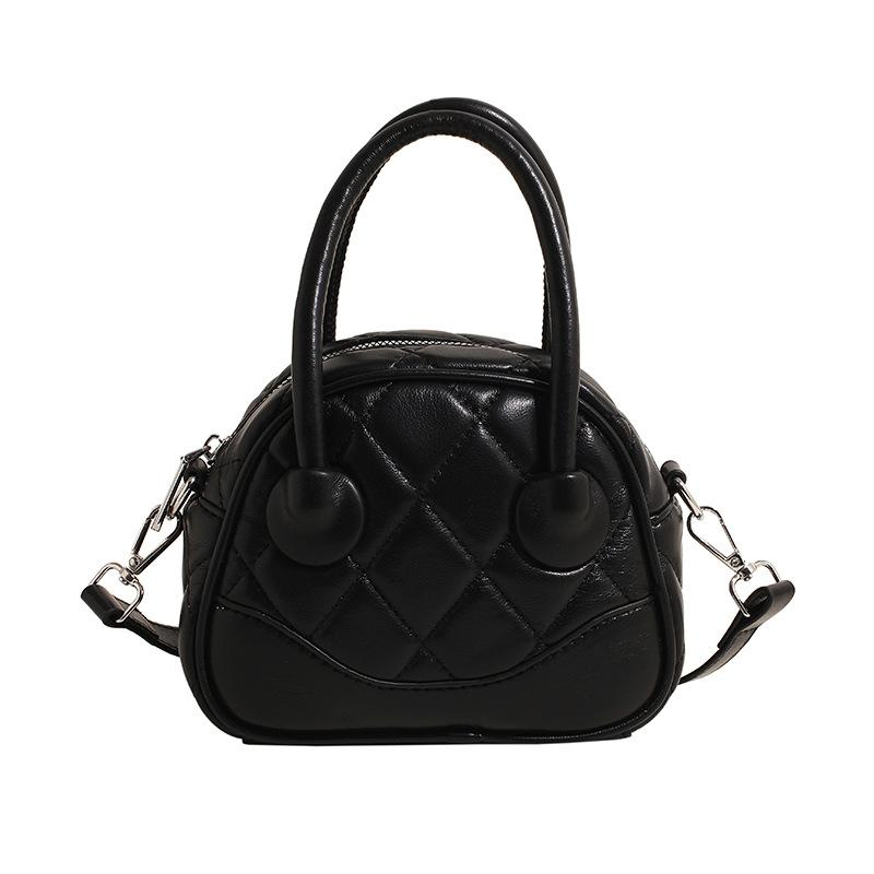 Стильная простота и высокое чувство алмазная портативная сумка Boston нишевая повседневная темпераментная универсальная однотонная сумка-мессенджер