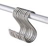 1/5/10Pcs Silver Holder Stainless Steel Clasps Hooks Storage Rack Hanger Hook S Shaped