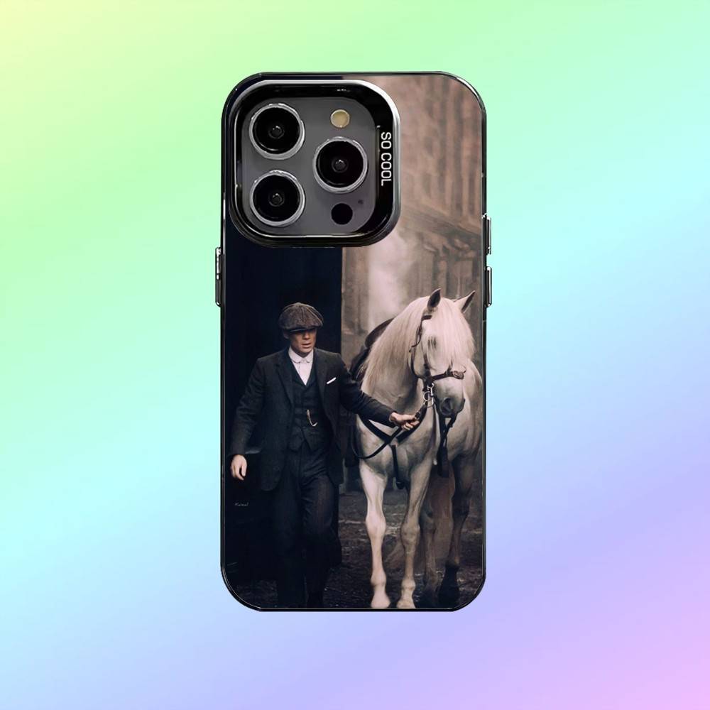 Чехол для телефона P-PeakyS T-Thomas Shelby Blinders Для iPhone17,16,15,14,13,12,11 Plus,Pro Max Цветной серебристый чехол для телефона