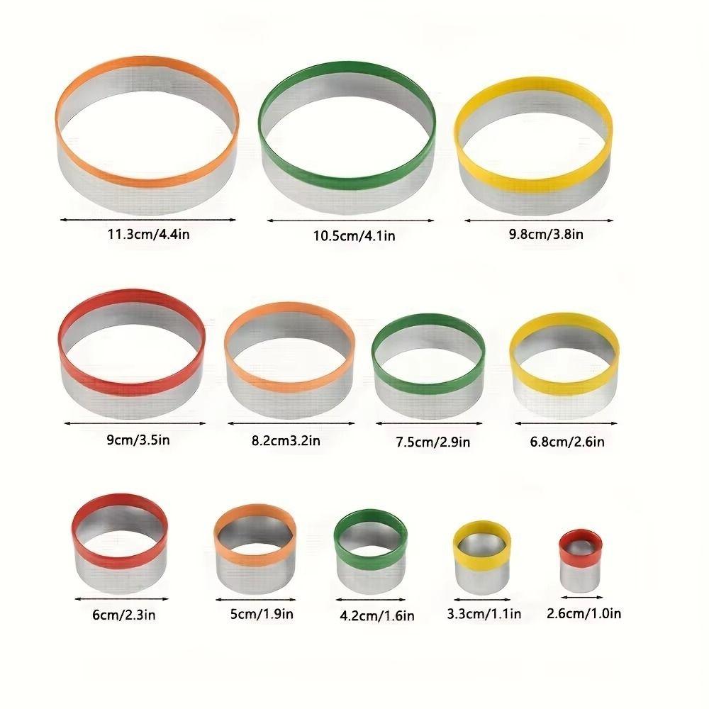 Round Biscuit Mould Stainless Steel Cake Molds Fondant Cake Decorating Tool Cookie Cutter Donut