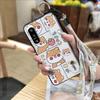 Anti-dust Soft Case Phone Case For Sony Xperia5 IV Kickstand Phone Holder Cartoon Fashion Design Waterproof Wrist Strap