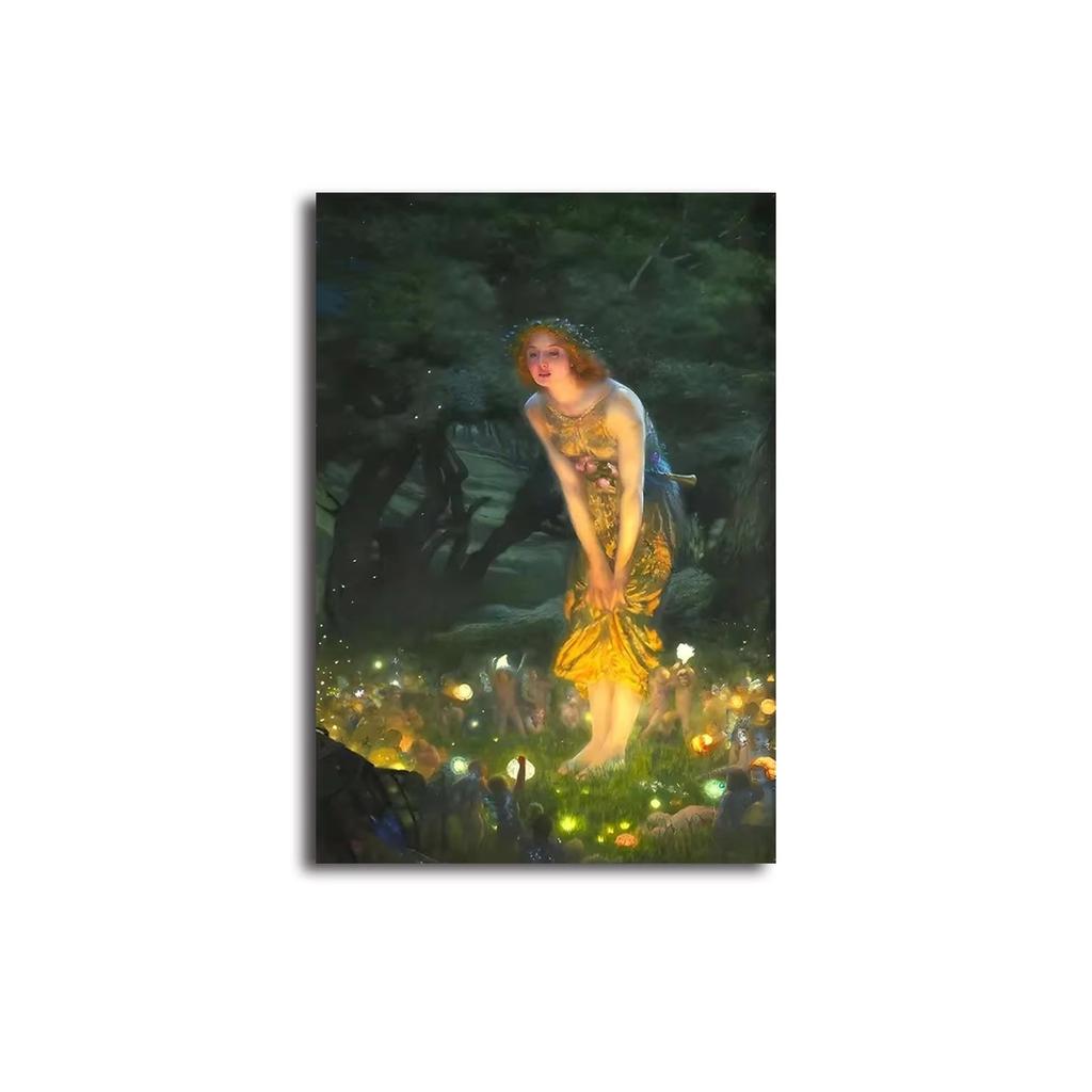 Halloween Horror Ghosts Black Cats Retro Landscape Canvas Prints Spooky Country Wall Art Posters for Living Room Home Decor