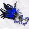 Feather Venetian Antique Mask Adjustable Fit Carnival Masquerade Mask  Women