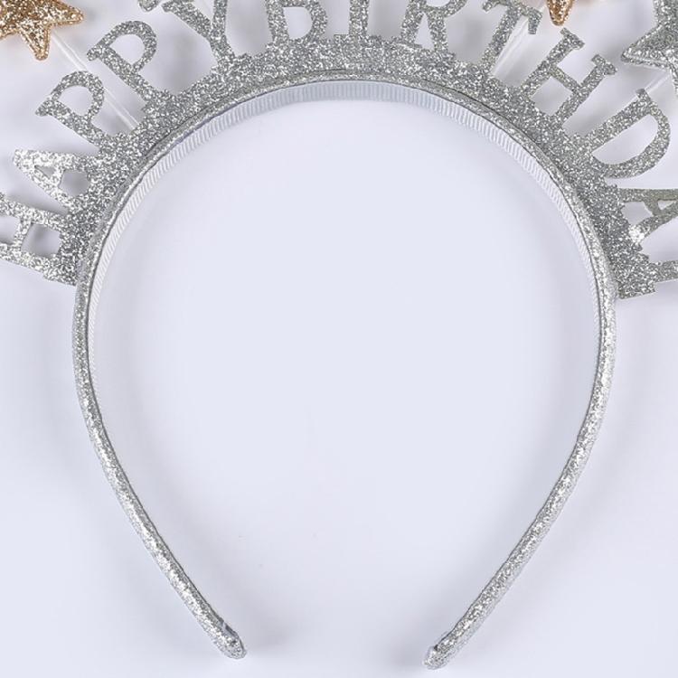Модная Звездная Повязка на Голову Украшение для Волос Для Вечеринок Свадеб и Сценических Выступлений Легкая и Простая в Использовании