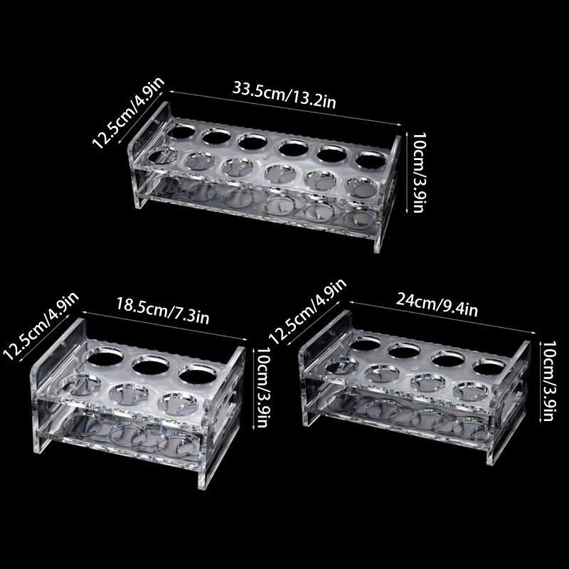 Large Capacity 6 8 12 Hole Glass Tray Cup Organizer Wine Glass Display Stand Holder for Bar Restaurant Kitchen