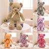 35cm Bear Teddy With Colored Bow Tie Plush Toy Stuffed Animal Doll Kids Gifts