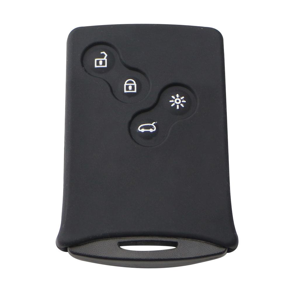 Car Key Case Cover for Renault Clio Laguna Koleos Megane Fluence Zoe Scenic Captur Silicone 4 Button Key Fob Shell Accessories