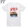 Asian Size Men Printing Slayer Heavy Metal Thrash Rock Band T-shirt Summer O-Neck Short Sleeves Speed Metal Band T-shirt HCP4102