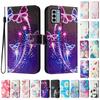 Fireworks Butterfly Luxury Painted Leather Case Wallet Book Style Cover for Nokia C12,C32,C02,C22,G22,G11 4G,G21 4G,G42,G10,G20,C10,C20,HMD Pulse...