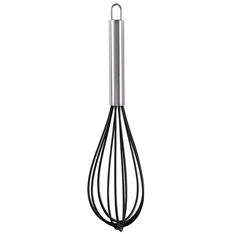 Silicone Handle Stainless Steel Egg Beater & Whisk Baking Tool