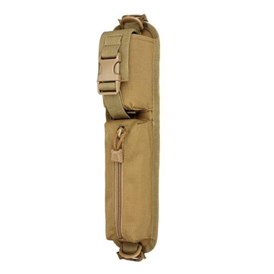 Backpack Strap Pouch with Zipper Simple Installation Quick Release Shoulder Strap Bag Attachment Tactical Accessories
