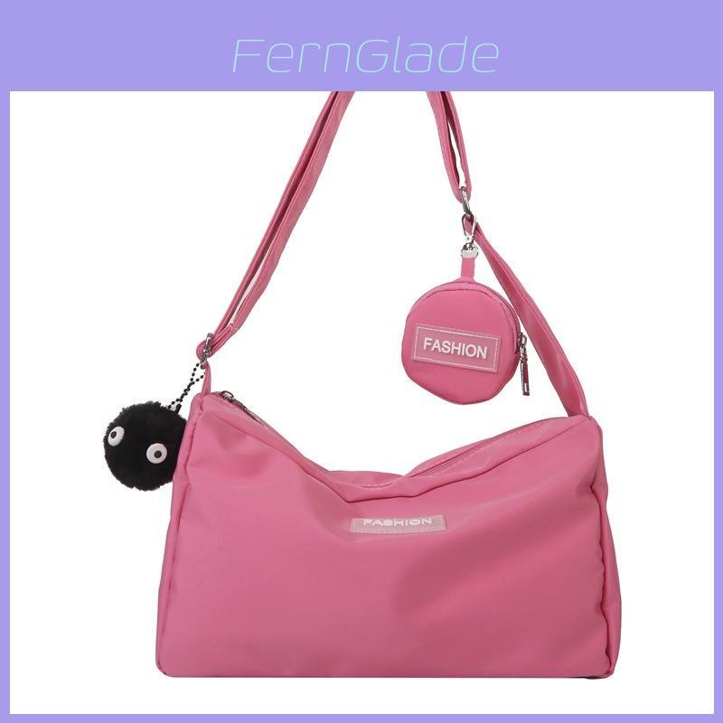 Oxford Material Small Crossbody Bag With Zipper Closure And Phone Pocket For Casual Daily Use