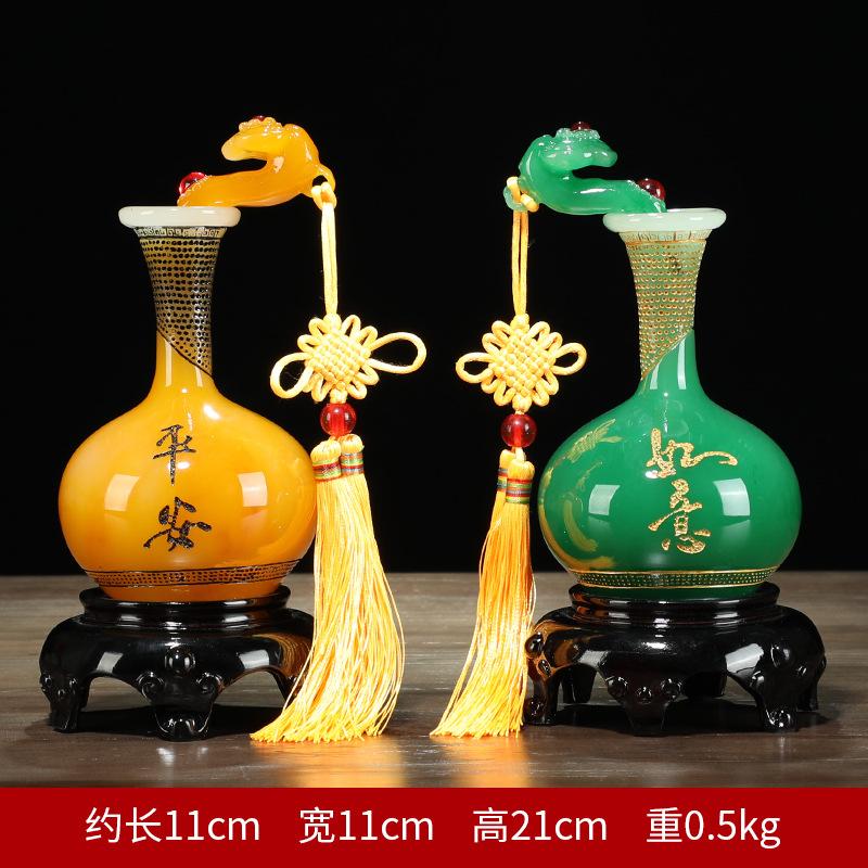 Китайский стиль Lucky Safety Ping An Ruyi ваза из смолы ремесла домашний винный шкаф украшения компания открытие подарки и украшения