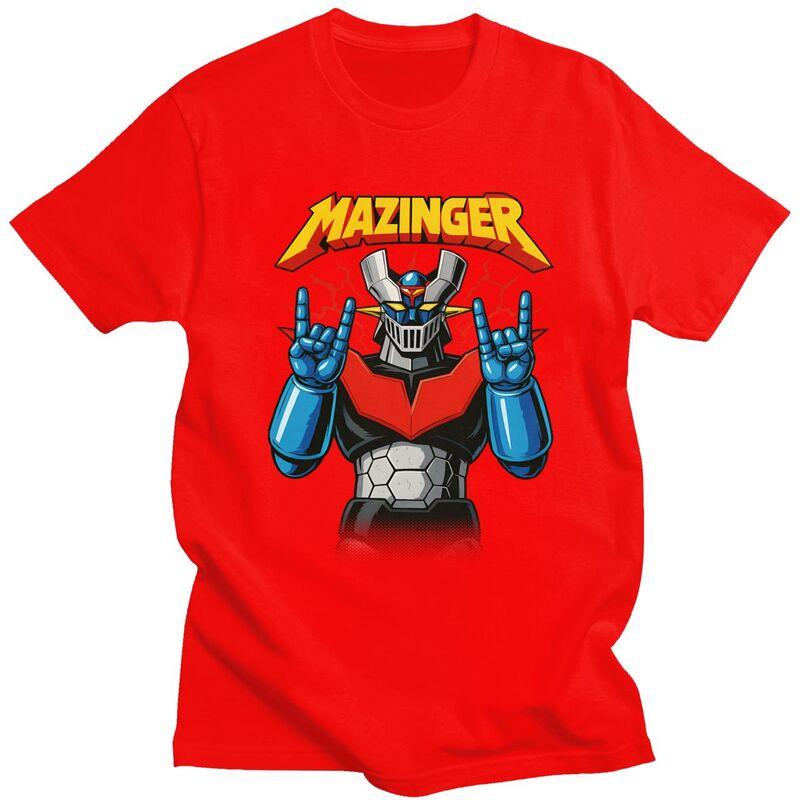 Custom Mazinger Metal T Shirts Unisex Pure Cotton Tee Tops Ufo Robot Grendizer Goldorak Tshirts Tshirt