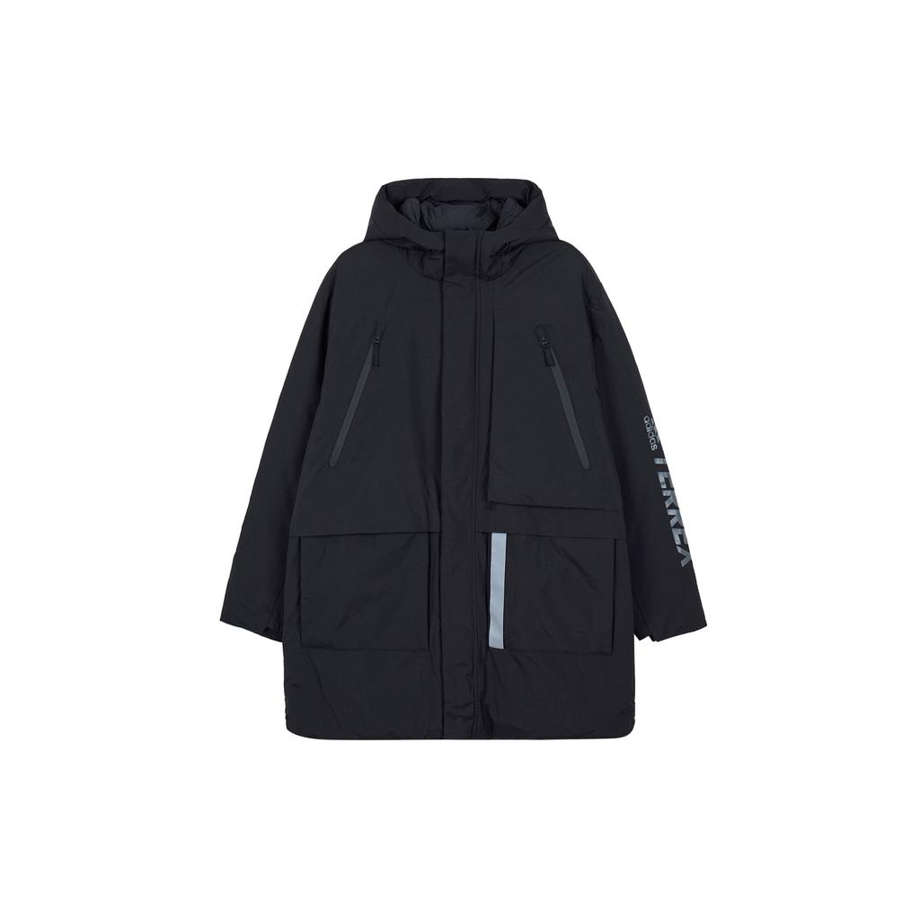 Adidas Куртка Mid Down черная мужская уличная H13849