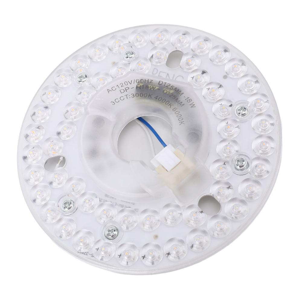 3CCT LED Ceiling Fan Light Kit 4.92 Inch LED Light Replacement Panel  Flush Mount Ceiling Light