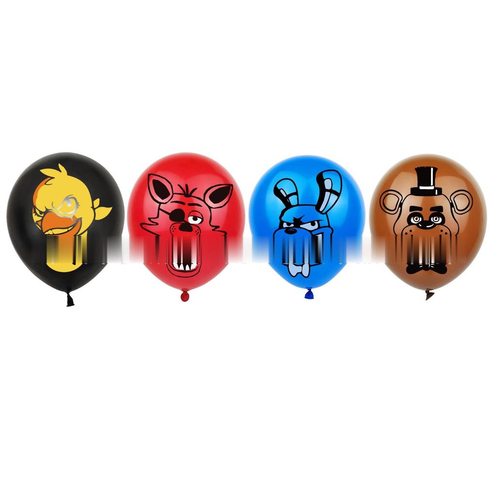 Funtime Freddy Birthday Decoration Party Set FNAF Game Anime Character Children Cute Funny Boys Girls Red Black Blue Brown Happy Birthday Garland