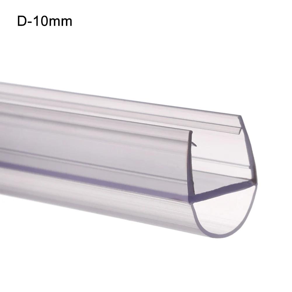 4mm/6mm/8mm/10mm/12mm PVC Sealing Strips Bathroom Glass Door Weatherstrip Window Seal Water Baffle Rubber Bath Screen Hardware