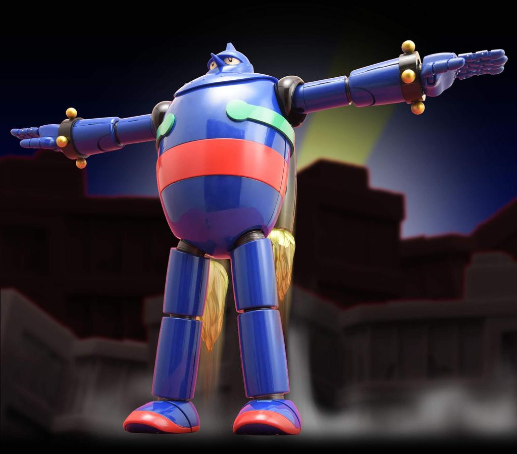 Super Metal Action Tetsujin 28 Height Approximately 32cm Diecast PVC Painted Completed Movable Figure Non-scale &