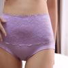 4Pcs Large Size Lace Flower Briefs Mid Waist Underwear for Women Seamless Panties  Ladies