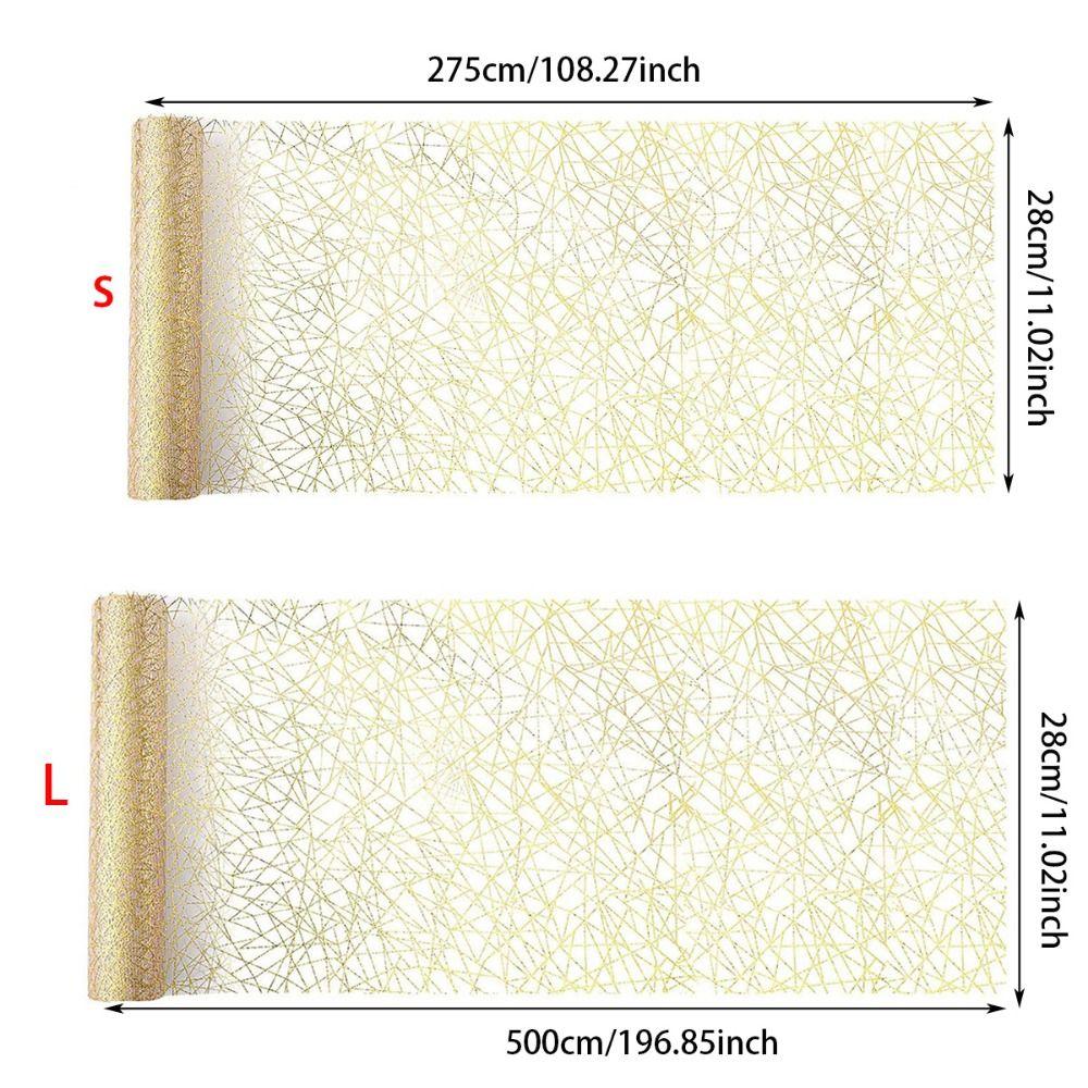 Bronzing Glitter Table Runner Rectangle Table Cloths Runner Metallic Table Runner  Party Decoration