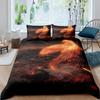 Phoenix Duvet Cover Set Queen Size Fire Phoenix Flying Above The Volcano Bedding Set Children Adult Soft Comfortable Quilt Cover
