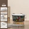 Plastic Plastic Box Transparent Black Clothing Storage Bin Practical Organizing Box  Clothing