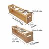 Anti-Slip Glass Oil Bottle Rack Multi-Compartment Kitchen Storage Shelf  Bar Counter