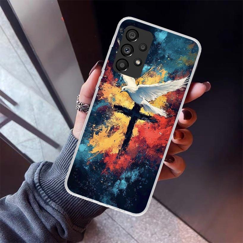 Jesus Bible Phone Case For Samsung Galaxy A52 A51 A50S A32 A22 A12 A02S A72 A71 A31 A70 A30S Note 20 Ultra 10 Plus S10 Galaxy A5