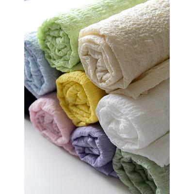 Шифоновая плиссированная ткань микроэластичная летняя по метрам для штор солнцезащитная резинки для волос платья DIY шитье дышащая ткань однотонная