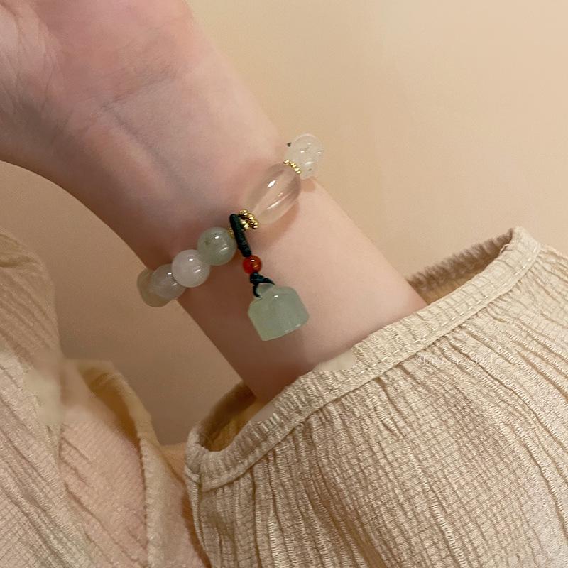 Женский роскошный браслет из натурального камня с бусинами, лидер продаж 2024 года - этнический китайский стиль