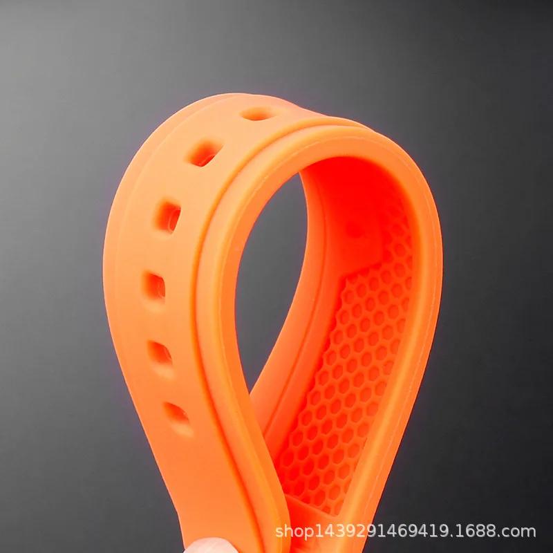 Silicone Rubber Watchband For TISSOT PRX Watchband T137.407/T137.410 Series Super Player Men Wrist Strap 26x12mm Convex End