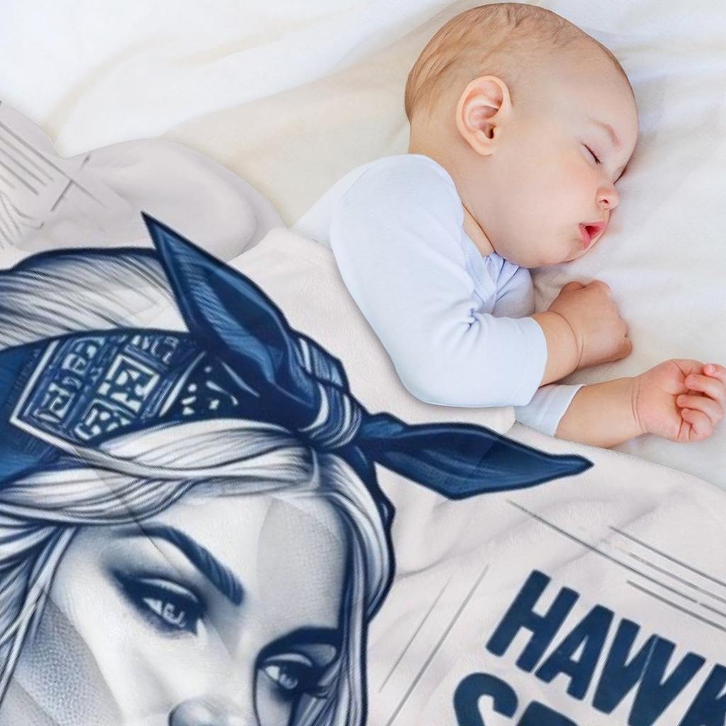Плюй на эту штуку: Плед 'Hawk Tuah Edition' Переезд Тяжелый Роскошный Дизайнерский Для Декора Дивана Пледы