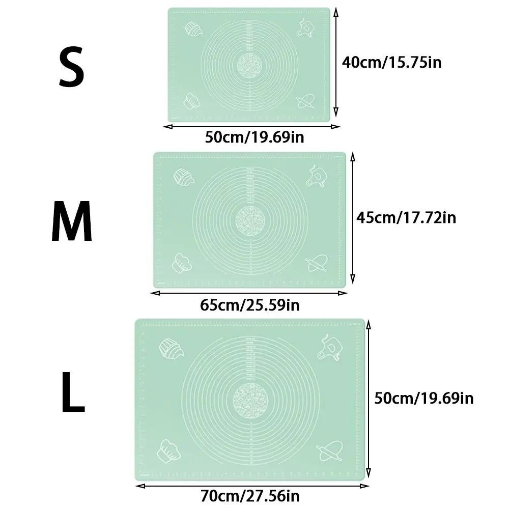 Новый силиконовый коврик для раскатывания теста, антипригарный, нескользящий, утолщенный коврик для замешивания теста