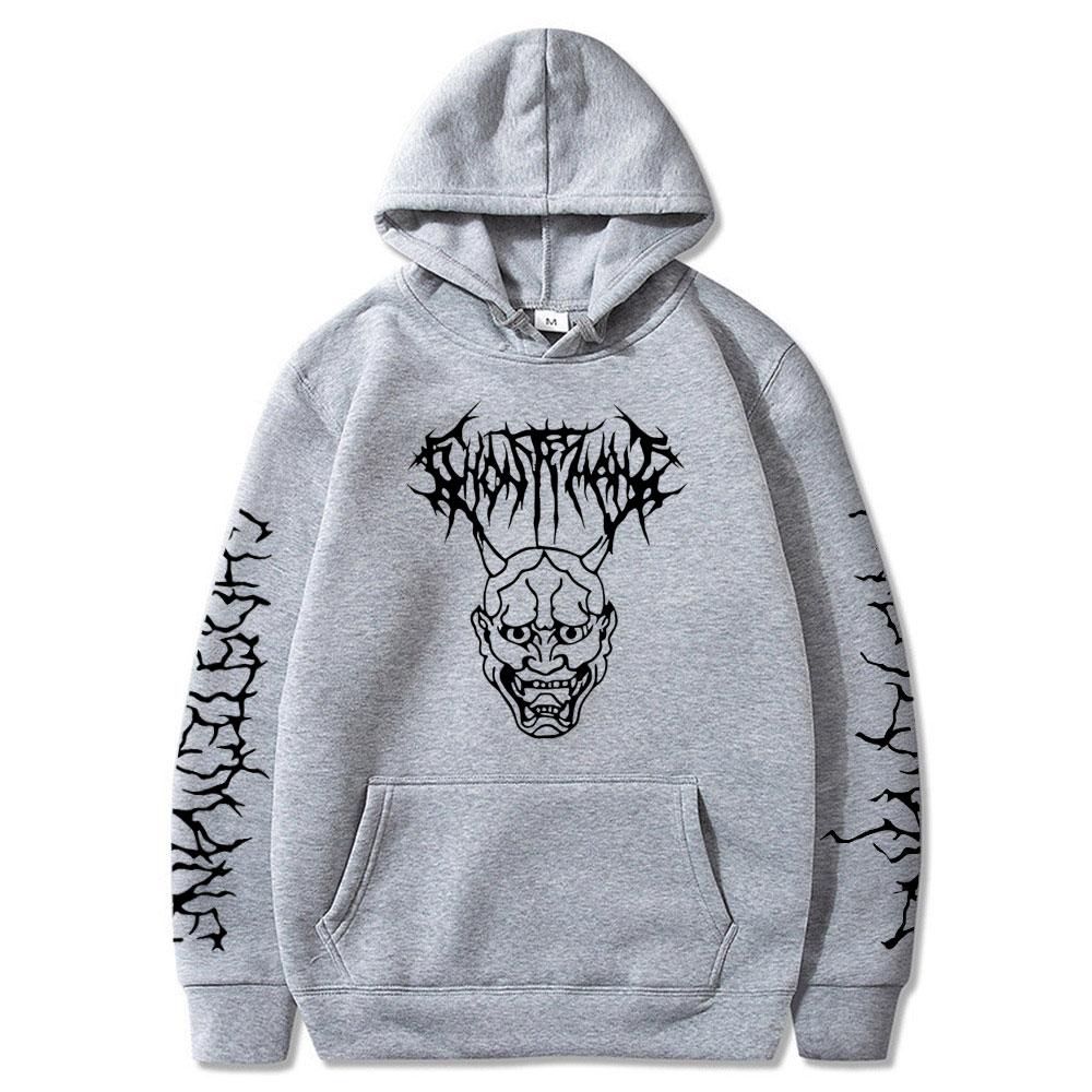 Ghostemane Меркурий Ретроградный Изображение Мужские Женские Черные Толстовки С Принтом Букв С Длинным Рукавом С Капюшоном Свитшот Уличная Одежда Мужские Топы