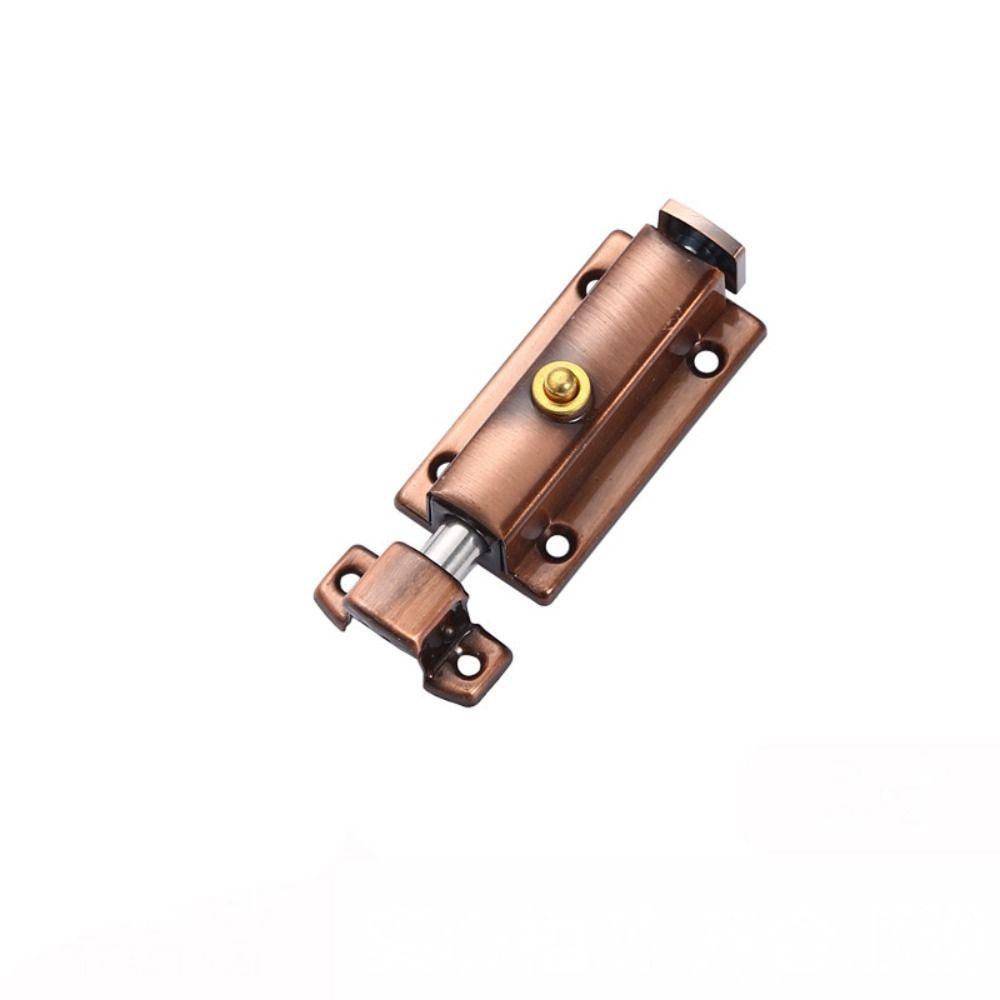 Spring Automatic Door Bolt Anti-theft Door Hasps Retro Door Buckle  Guard