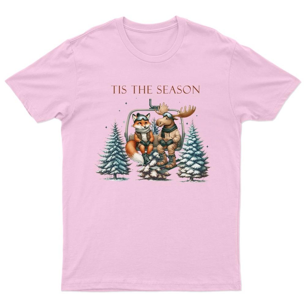 Tis The Season Winter TShirt Unisex Gift Retro Seasonal Funny Xmas Santa a