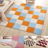 (WIG) 11.81Inch Square Puzzle Polyester Velvet Eco-friendly Carpet In 14 Colors