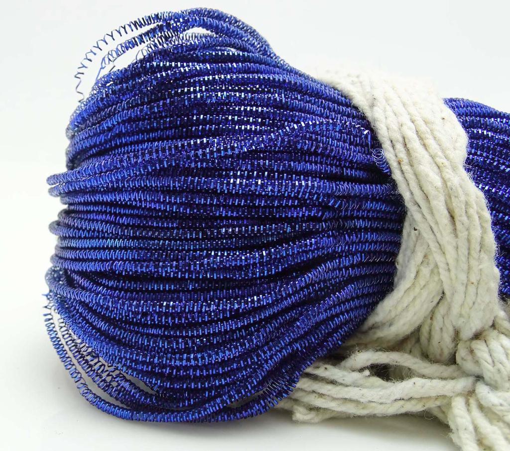 IBA Indianbeautifulart Metallic Blue Bullion Rough Purl Декоративная нить для ручной вышивки By 100