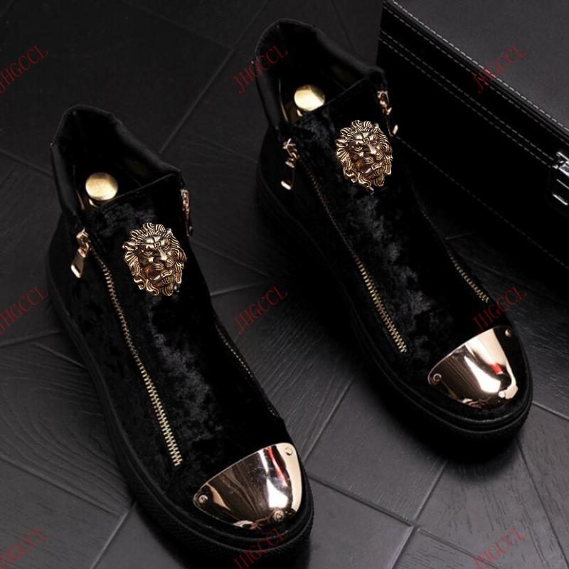 Дизайнерские бархатные ботинки модного бренда, высокие, в английском стиле, для мужчин, на молнии, повседневные, роскошная подошва, резиновые туфли для мужчин A4