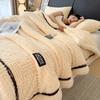 Soft Fluffy Fleece Autumn Winter Blanket Warm Breathable Bedspread for Sofa Bed Cover Living Room Home Textiles