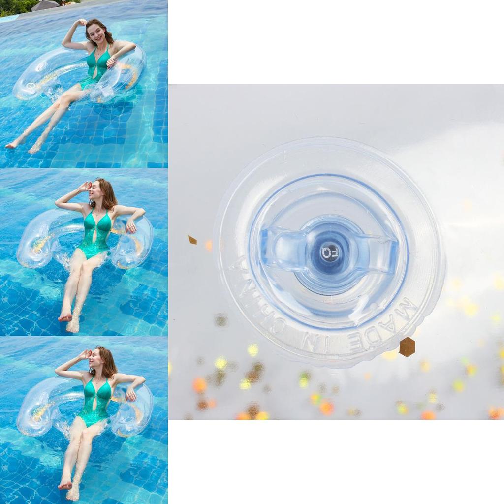 Новое популярное надувное кресло-шезлонг с блестками и золотыми пайетками 141*100*30см