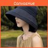 Хлопковая шляпа рыбака для женщин летняя защита от солнца с широкими полями повседневная шляпа от солнца