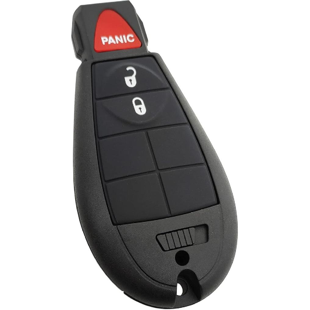Replacement Key Fob Cover Case fit for Dodge Ram 1500 2500 3500 Journey Challenger Grand Caravan Key Fob Shell for Jeep Grand Cherokee Keyless Entry