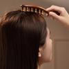Головка расчески из натурального сандалового дерева Meridian Comb с длинной ручкой, многофункциональная вставка, массажная расческа для зубов, 22 гвоздя