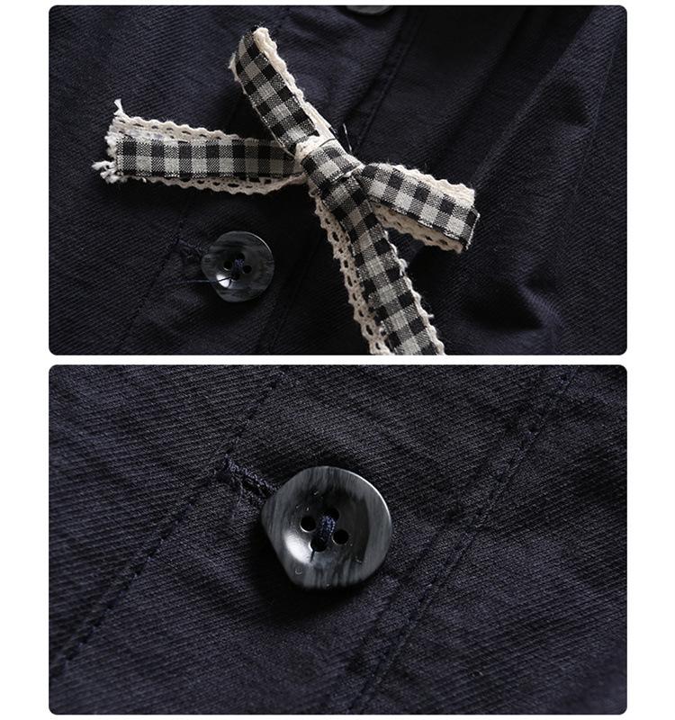 Куртка для девочек в корейском стиле с бантом - 2025 Весна/Осень Легкий модный топ