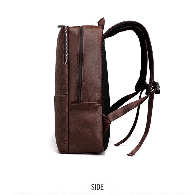 Мужской деловой рюкзак для ноутбука из ПУ-кожи