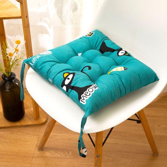 Подушка сиденья с высоким отскоком, удобная подушка для сиденья с цветочным принтом, обеденный стул для дома