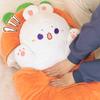 30-80CM Creative Taiyaki Cat Rabbit Plush Toys Furry Animal Plushie Nest Pillow Big Fish Carrot Cushion Lovely Doll For Girls